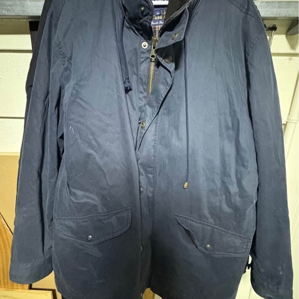 Gant Men's Dark Navy Field Jacket with Hood